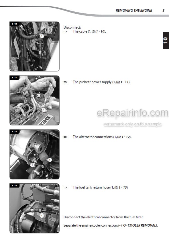 Photo 1 - Manitou MLT845 100D H ST4 S1 MLT845 120D ST4 S1 Repair Manual Telehandler 647819EN