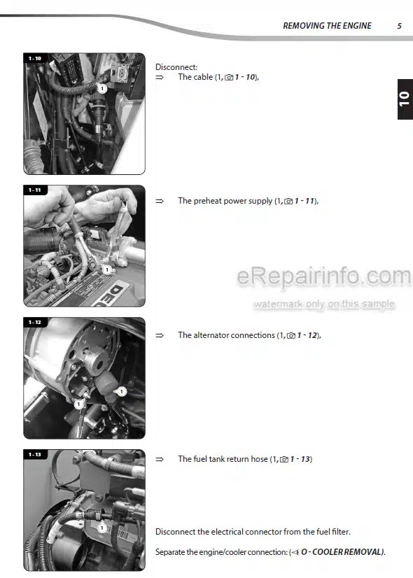 Photo 1 - Manitou MLT845 100D H ST4 S1 MLT845 120D ST4 S1 Repair Manual Telehandler 647819EN