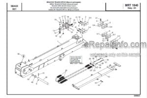 Photo 6 - Manitou MRT1432 400 M Series E2 Parts Manual Telehandler 648230