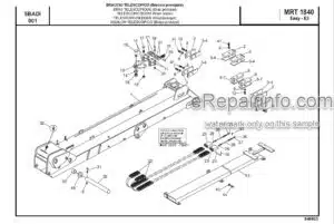 Photo 6 - Manitou MRT1432 400 M Series E2 Parts Manual Telehandler 648230