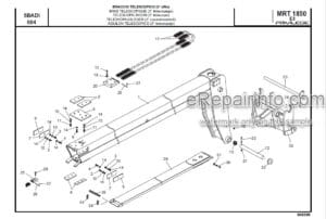 Photo 6 - Manitou MRT1840 360 E3 Easy Parts Catalogue Telehandler 648633