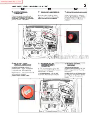 Photo 6 - Manitou MRT2150 M Series E2 Operators Service Manual Telehandler 648216AS SN1