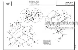 Photo 5 - Manitou MRT2150 M Series E2 3B6 Parts Manual Telehandler 648233