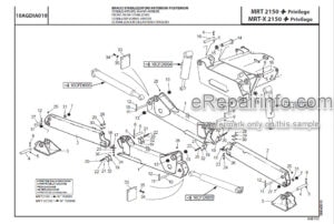 Photo 2 - Manitou MRT2150 MRT-X2150 Privilege Plus Parts Catalogue Telehandler CD648701