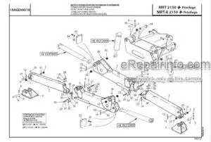 Photo 11 - Manitou MRT2150 MRT-X2150 Privilege Plus Parts Catalogue Telehandler CD648701