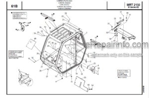 Photo 4 - Manitou MRT2150 M Series E2 3B6 Parts Manual Telehandler 648233