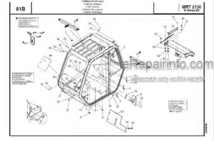 Photo 4 - Manitou MRT2150 M Series E2 3B6 Parts Manual Telehandler 648233