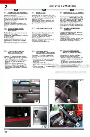 Photo 7 - Manitou MRT2150 M Series E2 Operators Service Manual Telehandler 648315AS SN2