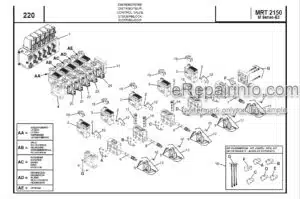 Photo 10 - Manitou MRT2150 M Series E2 Parts Manual Telehandler 648233