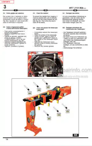 Photo 6 - Manitou MRT2150 M Series Operators Service Manual Telehandler 648175SD