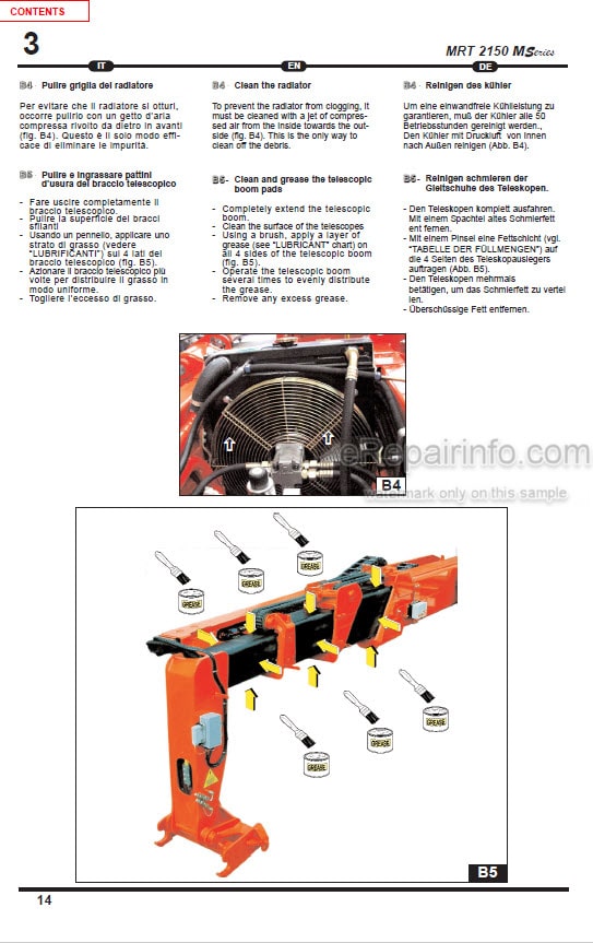 Photo 1 - Manitou MRT2150 M Series Operators Service Manual Telehandler 648175SD