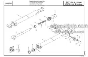 Photo 8 - Manitou MRT2540 MRT-X2540 Privilege Plus Parts Catalogue Telehandler