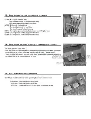 Photo 10 - Manitou MSI20D To MSI30D Buggie Operators Manual Forklift 547041EN SN2
