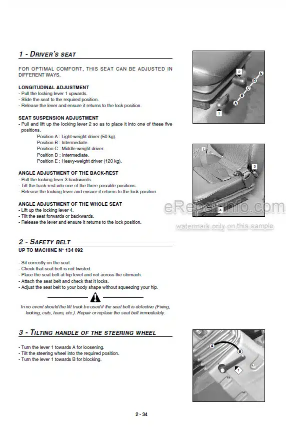 Photo 1 - Manitou MSI20D To MSI30D Buggie Operators Manual Forklift 547827EN SN3