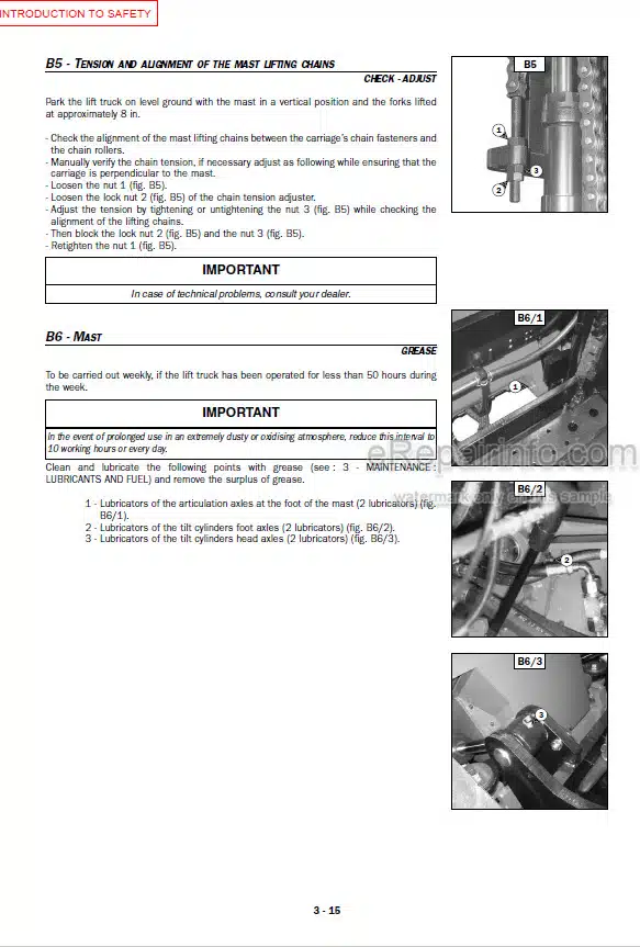 Photo 1 - Manitou MSI30D To MH25-4 TI Series 1 2 E2 Operators Manual Forklift 547876AS