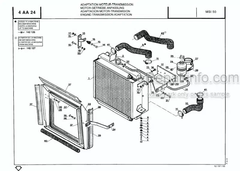 Photo 1 - Manitou MSI50D Parts Manual Forklift 47974P