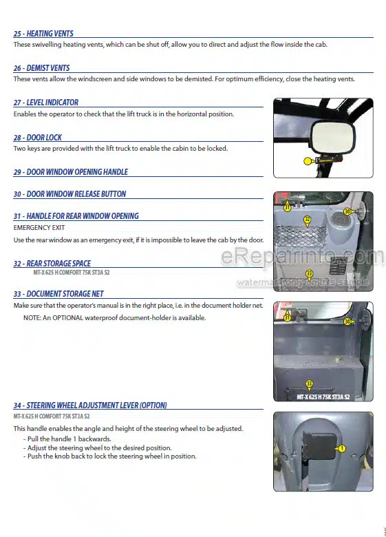 Photo 1 - Manitou MT-X625H 75K ST3A S2 Comfort Operators Manual Telehandler 647808EN