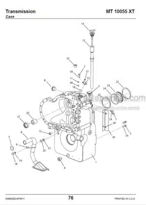 Photo 8 - Manitou MT10055XT Parts Manual Telescopic Handler 50960002