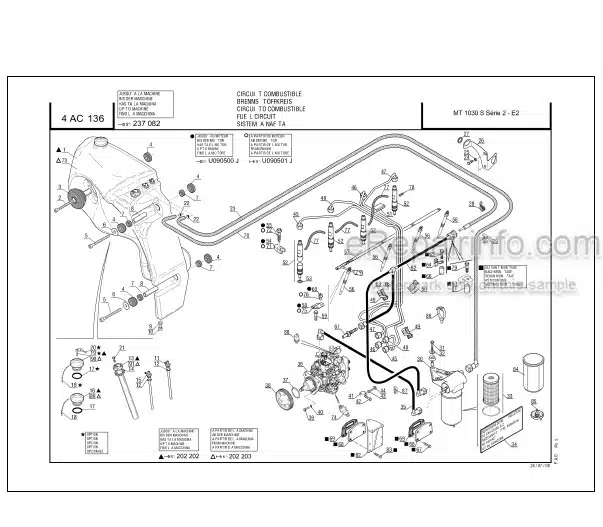 Photo 1 - Manitou MT1030S Series 2 E2 Genuine Parts Catalog Telehandler 547854