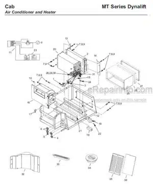 Photo 6 - Manitou MT1033HL Turbo Series 2 E2 Parts Manual Telehandler 547853P