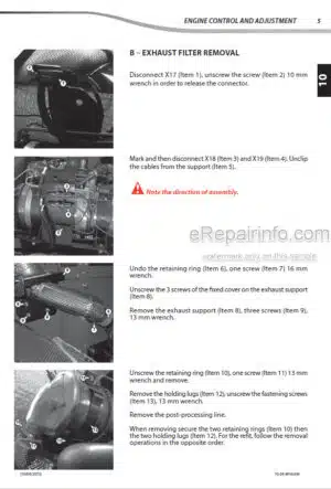 Photo 7 - Manitou MT1135 MT1335 100D ST5 S1 Repair Manual Telehandler 647802EN