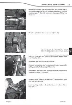 Photo 2 - Manitou MT1440E3 To MT-X1840A Repair Manual Telehandler 647231EN