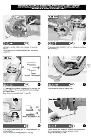 Photo 7 - Manitou MT1440SL Repair Manual Telehandler