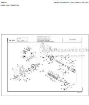 Photo 3 - Manitou MT420H TSS 57K ST5 S1 Genuine Parts Catalog Telehandler 647739