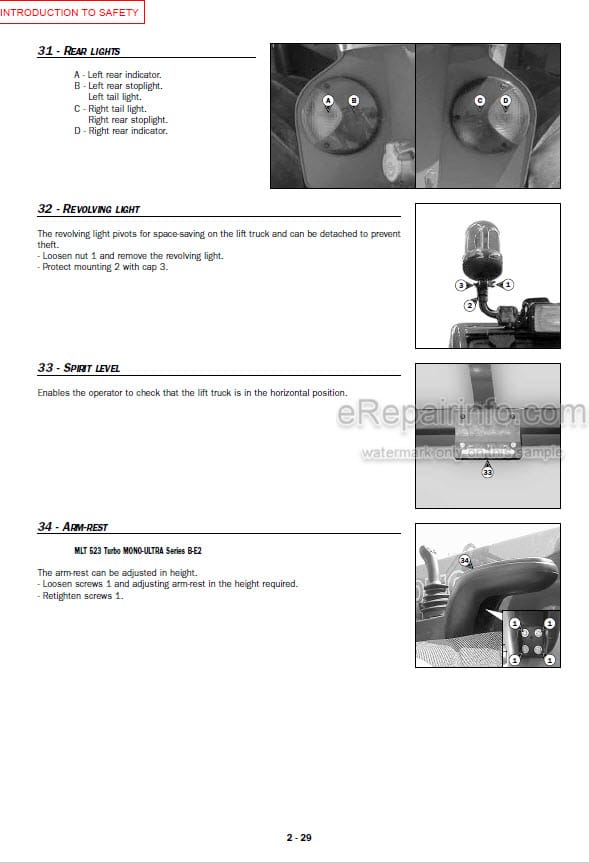 Photo 1 - Manitou MT523 MLT523 Turbo Mono Ultra Series B E2 Operators Manual Telehandler 547896AS