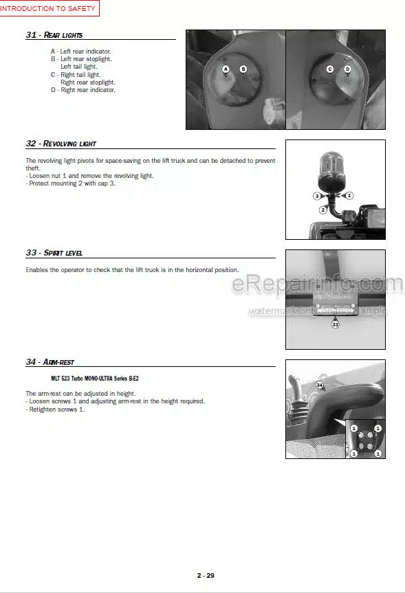 Photo 1 - Manitou MT523 MLT523 Turbo Mono Ultra Series B E2 Operators Manual Telehandler 547896AS