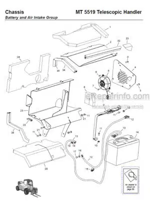 Photo 5 - Manitou MT6034T MT6034XT Parts Manual Telehandler 805929