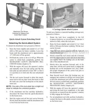 Photo 6 - Manitou MT6034T Operators Service Manual Telescopic Handler 50960008B