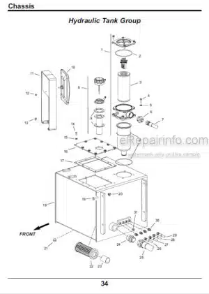 Photo 1 - Manitou MT6034T MT6034XT Parts Manual Telehandler 805929