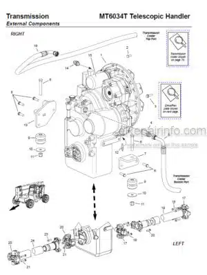 Photo 1 - Manitou MT6034T Parts Manual Telescopic Handler 50960090