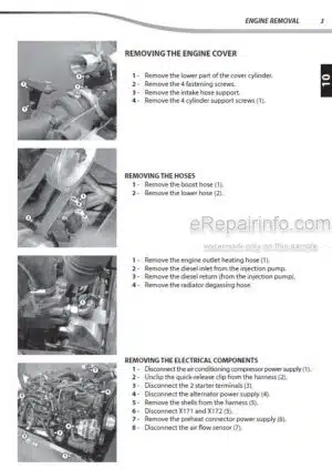 Photo 2 - Manitou MT625HA 75K ST3B S1 Mining Repair Manual Addendum Telehandler 647766EN