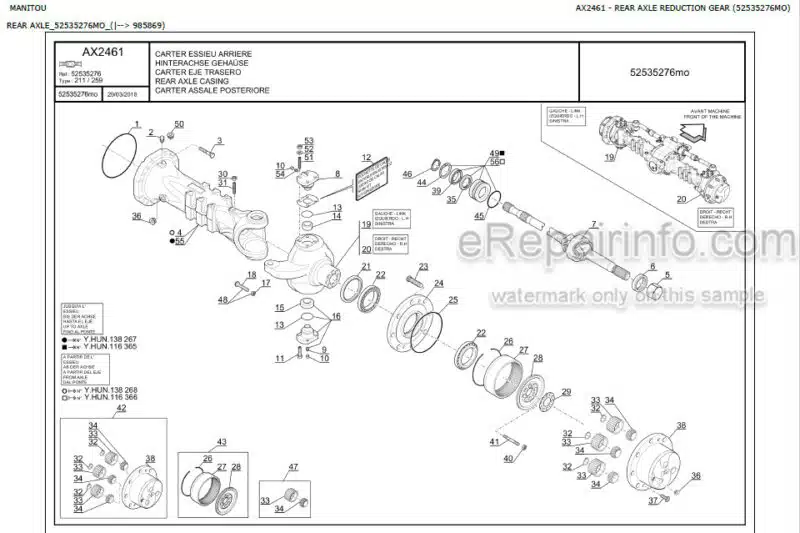 Photo 1 - Manitou MT625 Genuine Parts Catalog Telehandler