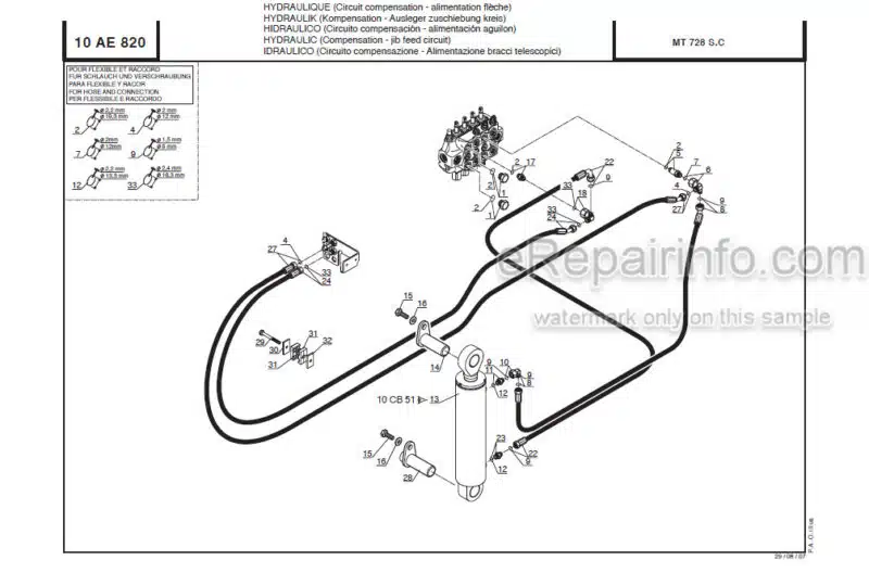 Photo 1 - Manitou MT732 Series C E2 Parts Manual Telehandler 547973P