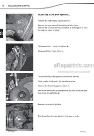 Photo 2 - Manitou MT835 ST3B To MT1335HA ST3B Repair Manual Telehandler 647075EN
