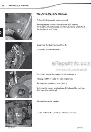 Photo 2 - Manitou MT835 ST3B To MT1335HA ST3B Repair Manual Telehandler 647075EN