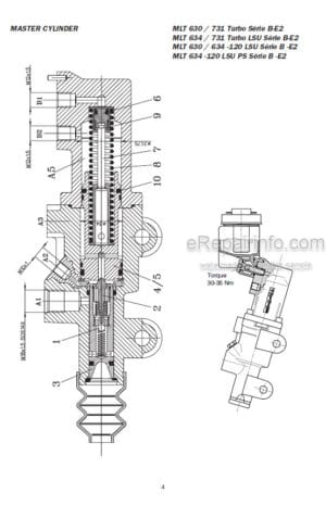 Photo 8 - Manitou MT932SB E2 Service Manual Telehandler