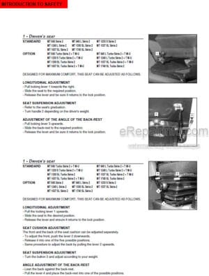 Photo 2 - Manitou MT940L-TW 120LS Series 2 Operators Service Manual Telehandler 547751AS
