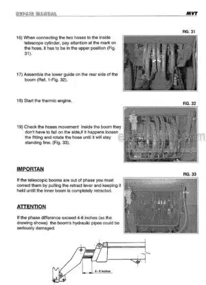 Photo 4 - Manitou MVT1130L MVT1340L Repair Manual Telehandler 547067EN