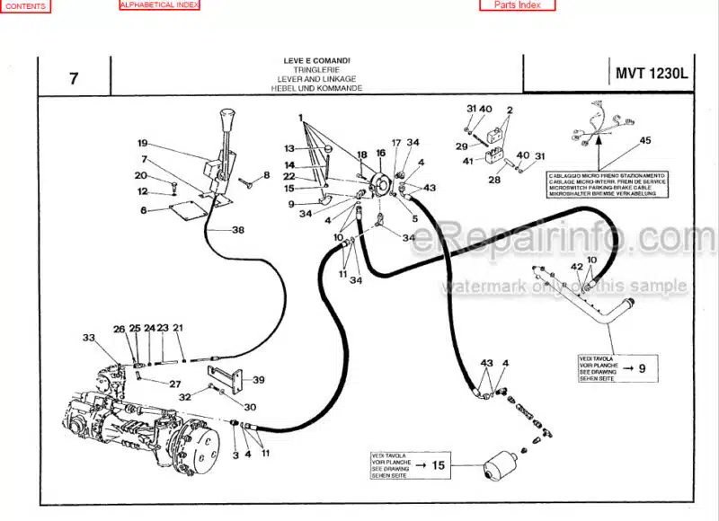 Photo 1 - Manitou MVT1230L Comfort Line Parts Manual Telehandler 648000