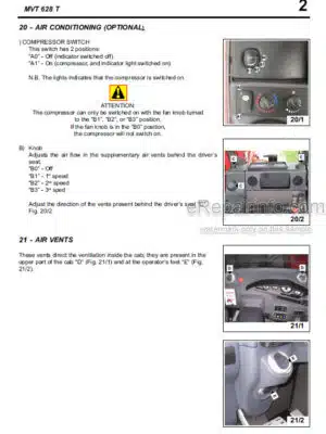 Photo 10 - Manitou MVT628T E3 Operators Service Manual Telehandler 648484S