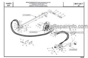 Photo 1 - Manitou MVT628T Evolution E3 Tier III Parts Manual Telehandler 648489P