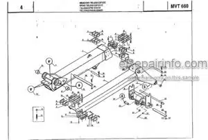 Photo 6 - Manitou MVT628T Evolution E3 Tier III Parts Manual Telehandler 648489P