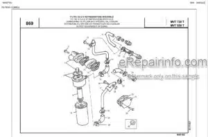 Photo 4 - Manitou MVT730T MVT930T Genuine Parts Catalog Telehandler 648162