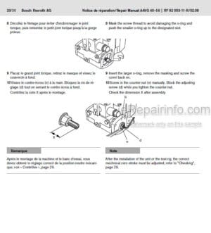 Photo 11 - Manitou Rexroth A4VG40-56 Serie 32 Repair Manual Pump MR647038