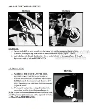 Photo 2 - Manitou TMP25 TMP25HT TMP5500 TMP5500HT Operators Service Manual Forklift 801087EN