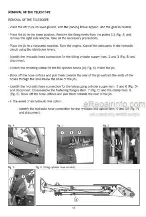 Photo 2 - Manitou SLT415 Repair Manual Telehandler 547843EN